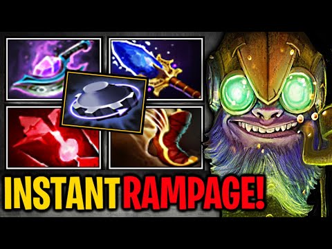 Tinker Instant RAMPAGE!!! Broken Aghanim's+ArcaneBlink INSTANT Refresh Dota 2 7.28c Tinker Gameplay.