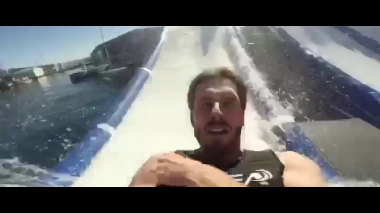 The world’s tallest floating waterslide!