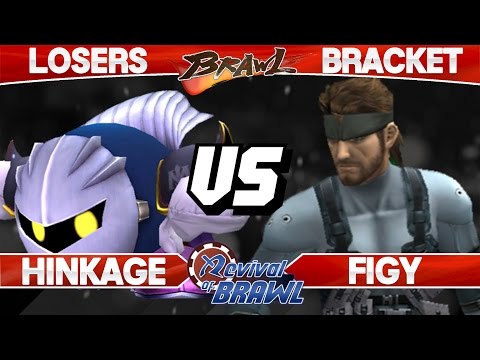 Revival of Brawl - Hinkage (Meta Knight) vs Figy (Snake) - SSBB Losers Top 8 - Smash Brawl