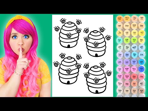 , title : 'ASMR Coloring Bees & Beehives | Calming ASMR Coloring for Relaxation & Stress-Relief'