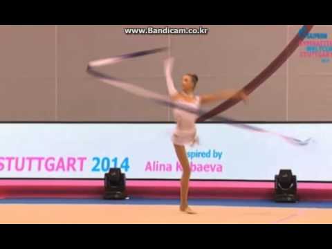 Viktoria Mazur (UKR) RG WC Stuttgart 2014 AA Ribbon