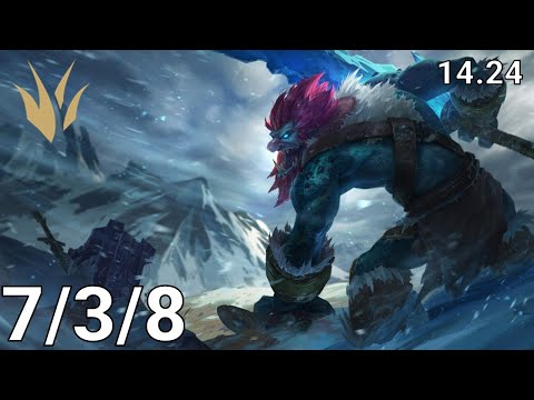 Trundle Jungle vs Zac - EUW grandmaster | Patch 14.24