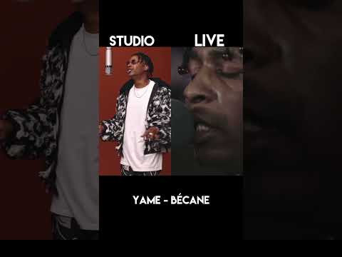 yame Bécane studio version vs live performance