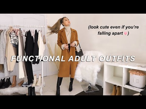 FUNCTIONAL ADULT OUTFITS ✨ how to look put together when you’re falling apart on the inside