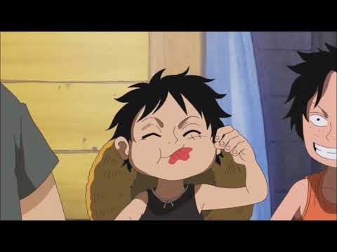 Garp Beats Up Luffy, Ace, Sabo, and Dadan [One Piece English dub]