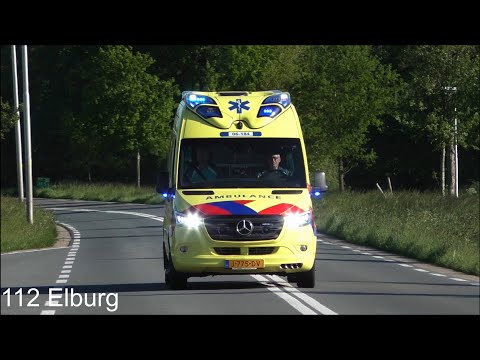 A1 Ambulance 06-184 Harderwijk met spoed naar een melding in Elburg