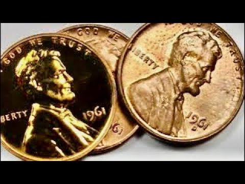 1961 United States Lincoln Penny - US One Cent Coins