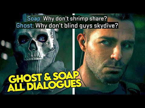 Call of Duty Modern Warfare 2 - Soap and Ghost All Dialogues & Jokes + Escape Scene