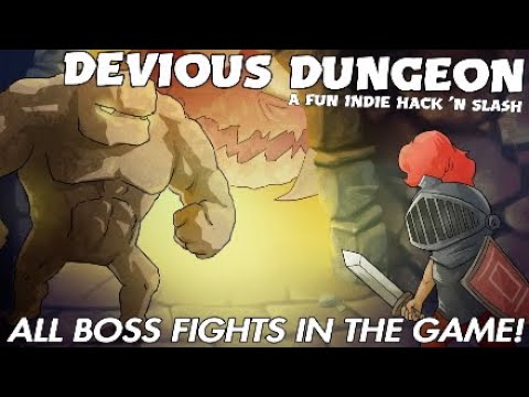 DEVIOUS DUNGEON - All BOSS Fights In The Game! - A fun indie hack 'n slash