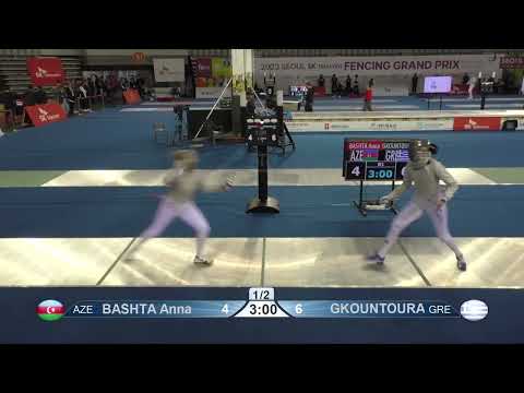 Seoul Grand Prix 2023 SWS - L8 - Anna Bashta AZE v Theodora Gkountoura GRE