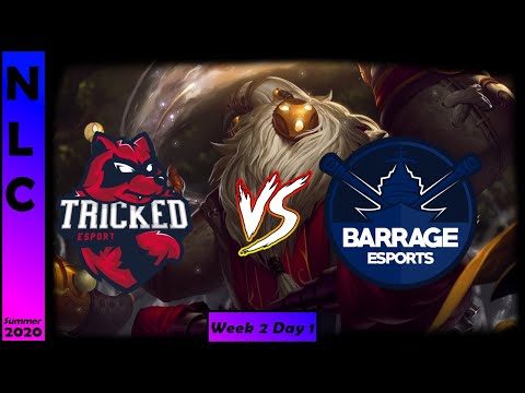 Tricked Esport vs Barrage Esports Highlights | NLC Summer 2020 | Week 2 Day 1