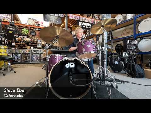 DW Collectors 333 Maple 3pc Drum Kit in Purple Glass