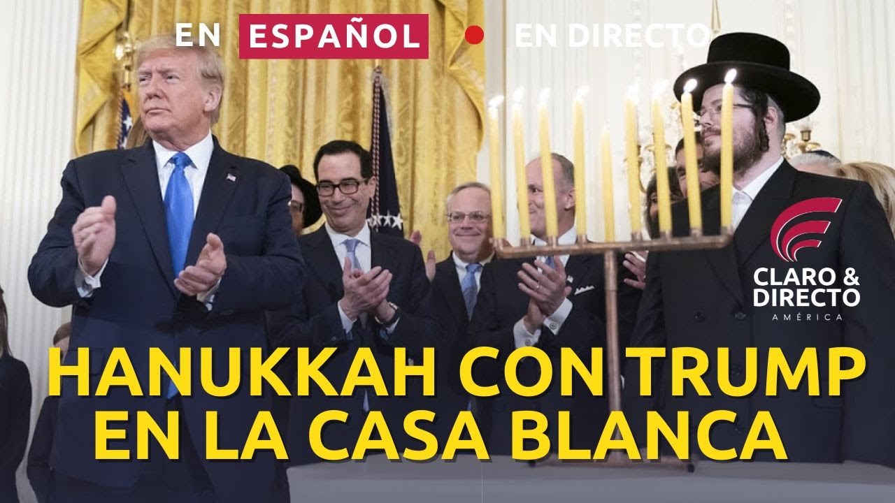 🇺🇸 EN VIVO: Donald Trump celebra Hanukkah junto a la comunidad judía en la Casa Blanca