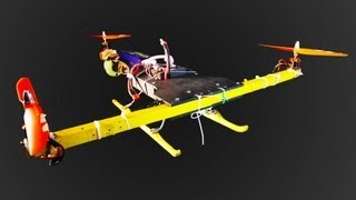 Homemade RC Helicopters - TheRcSaylors Backyard T Copter and Quadcopter Flying