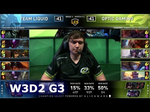TL vs OPT | Week 3 Day 2 S9 LCS Spring 2019 | Team Liquid vs OpTic Gaming W3D2