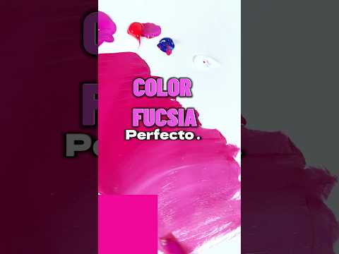 Aprende a preparar el color FUCSIA PERFECTO #fucsia #rosado #parati #arte #acrílicos #pintor