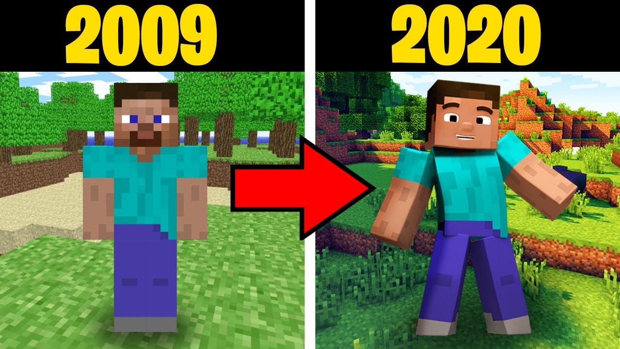 A INCRÍVEL EVOLUÇÃO DO MINECRAFT