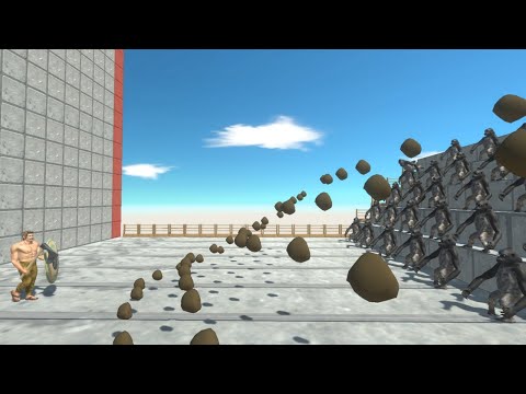 Bombs from 50 Poojectile Gorilla Animal Revolt Battle Simulator