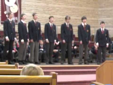 Nicholas singing with the Senior Winnipeg Boys Choir Novemb