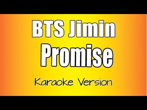 BTS Jimin - Promise (Karaoke Version)