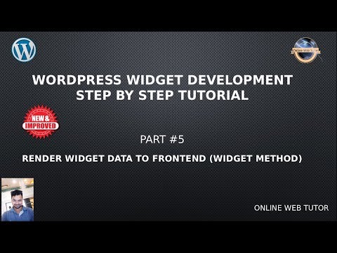 Wordpress Widget Development Beginner Tutorials Step by Step 5 Render Widget Data to Frontend