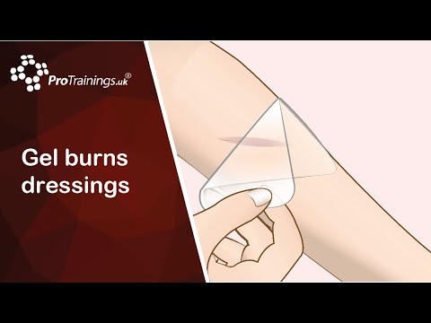 Gel burns dressings