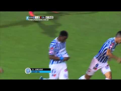 Gol de Ayoví. Godoy Cruz 1 - Colón 2. Fecha 29. Primera División 2015. FPT.