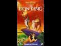 Closing To The Lion King UK VHS 1995