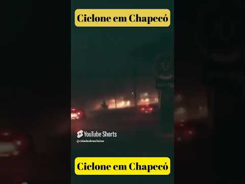 Ciclone em Chapecó SC