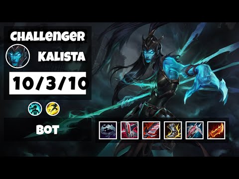 Kalista 11.13 Gameplay Challenger Replay Bot Lane - S11 (10/3/10) - KOREAN