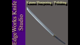 Sharpening and polishing a Katana, my way - Using King Deluxe L400 "BIG BEEFY" " :-D