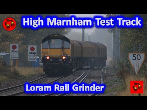 Network Rail Loram Rail Grinder (High Marnham Test Track)