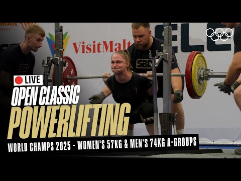 🔴 LIVE Powerlifting | Women's 57kg & Men's 74kg A-Groups | World Classic Open Championships