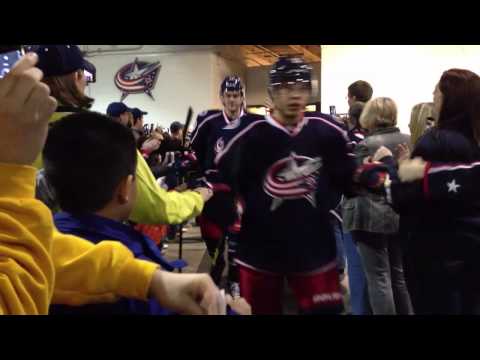Blue Jackets - Tunnel of Pride 3-16-13