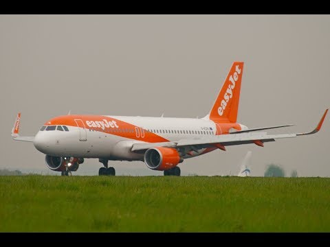 easyJet Airbus A319 & A320 Landings compilation @ Paris CDG airport