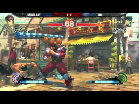 Toryuken - SSF4 AE ver.2012 - Top 16 to Top 8 - Spiral Guy vs JTN