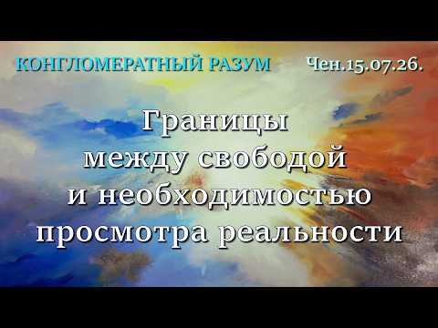Софоос.Чен.15.07.26 Конгломератный разум. Границы между свободой и необходимостью просмотра реаль-ти