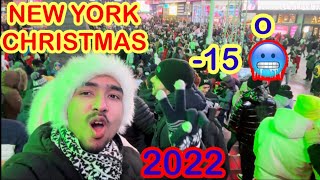 Christmas In New York 2022 | -15° Temperature | How To Celebrate Christmas In New York City | @irshu