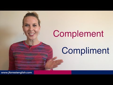 Complement or Compliment - What's the Difference Between Complement and Compliment Video