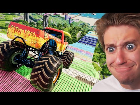 Cars vs Cursed Stairs in beamNG