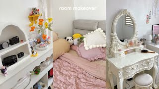 ROOM MAKEOVER with me ✧ decor haul, coquette vanity, room tour