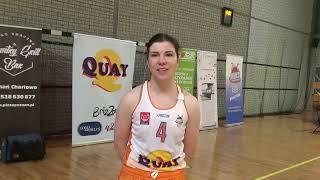 Patrycja Klatt po kontuzji wróciła na parkiet w meczu MUKS Poznań - Lider Swarzędz (65-52)