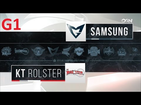 SSG vs KT Game 1 Highlights - 2017 LCK SPRING SPLIT