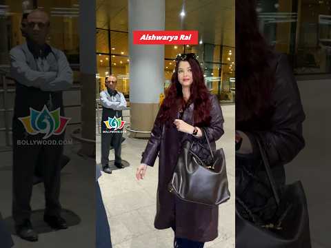 Actress Aishwarya Rai Bachchan spotted at the Mumbai Airport