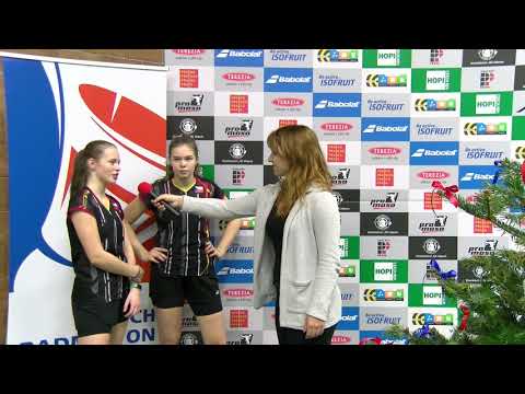 Rozhovor s Lucií Krpatovou s Kateřinou Zuzákovou – Babolat Mistrovství ČR v badmintonu U19