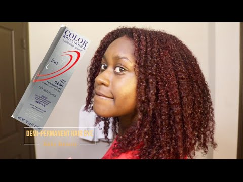 How I Dye My Hair Burgundy Red Ft. Ion Color...