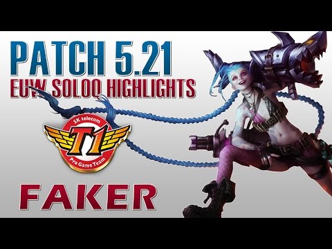 SKT T1 Faker vs Bang - Jinx vs Kalista - EUW SoloQ Highlights