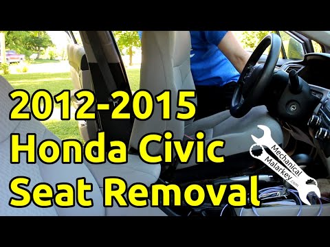 2012-2015 Honda Civic Seat Removal