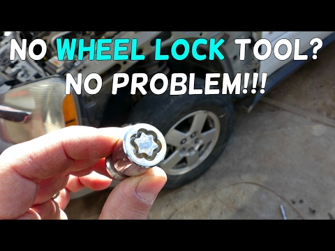 How to remove wheel locks without a key tool