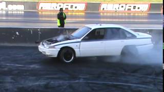 preview picture of video 'BURNOUT PATROL Holden VP V6 Commodore Burnout At WSID 29 6 2014'